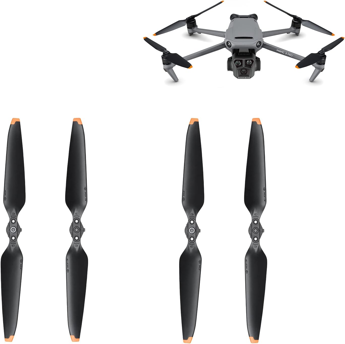 4pcs Mavic 3 Low-Noise Propellers for DJI Mavic 3/Mavic 3 Pro/Mavic3 Classic/Mavic 3 Cine Drone (2 Pairs)
