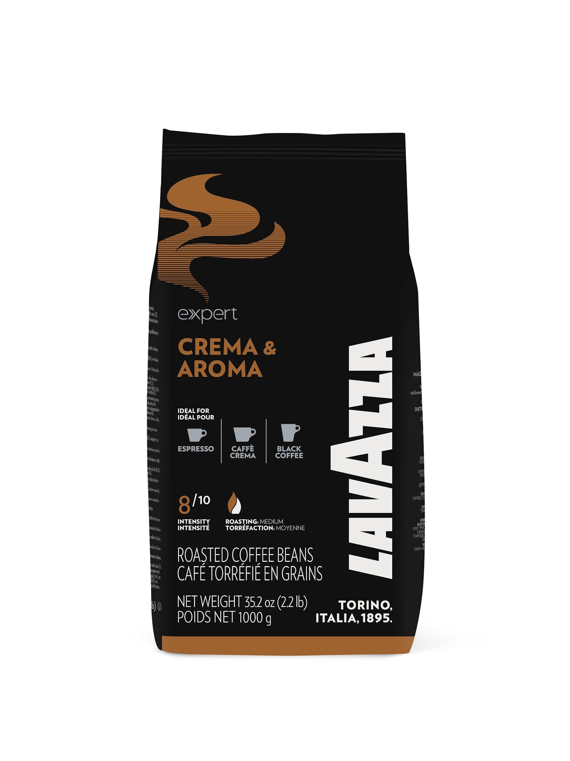 Lavazza Expert Crema & Aroma Espresso - 6 x 1kg ganze Kaffee-Bohne
