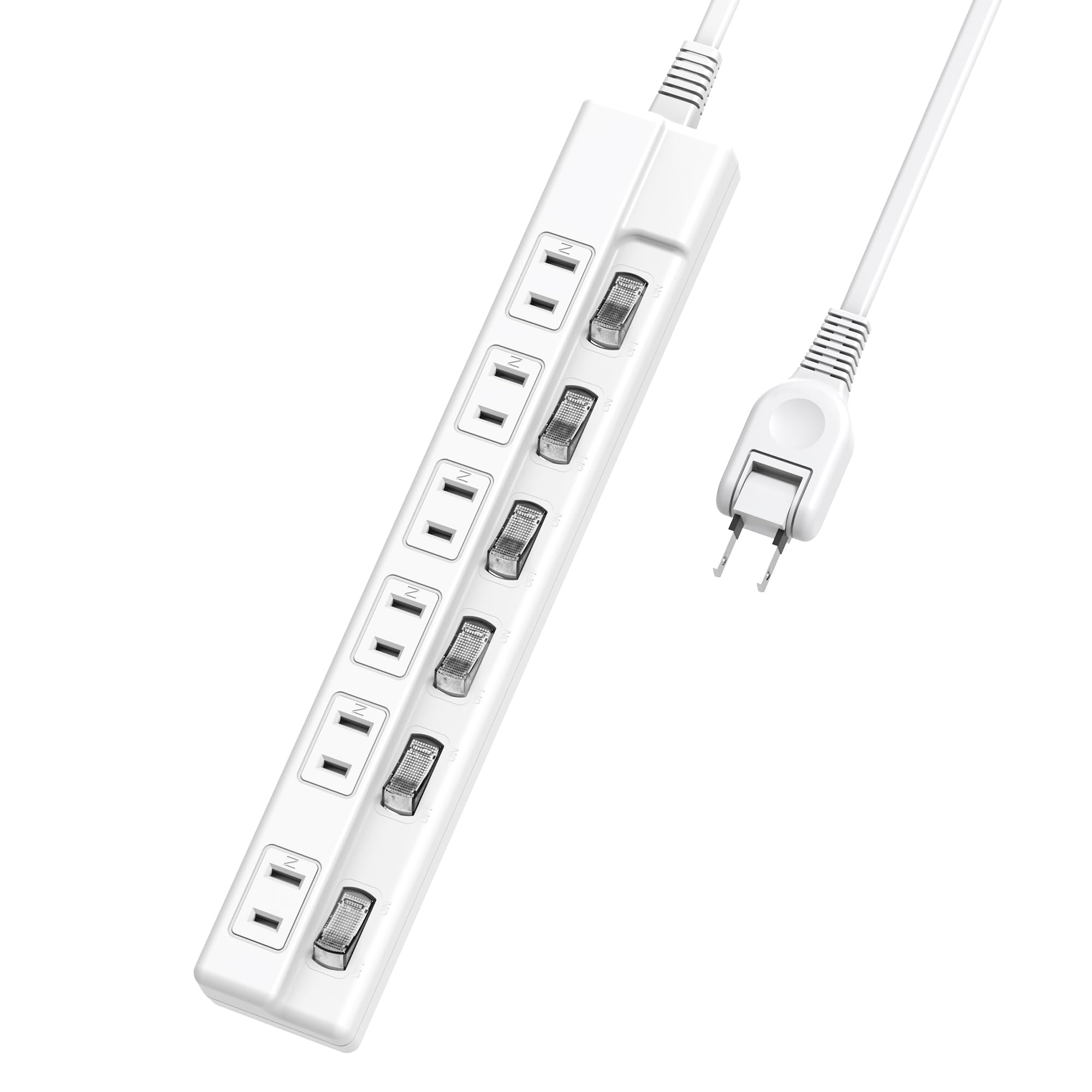 Amazon.co.jp: エムサインMscien 延長コード 1m 6個口 電源タップ