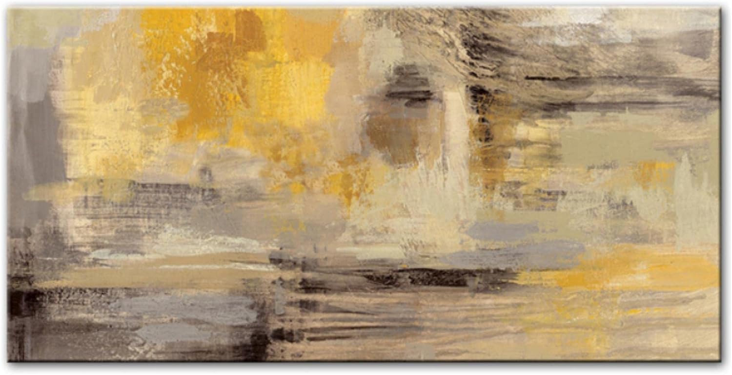 Modern Abstract Yellow Canvas Painting Wall Art Posters Print Wall Picture Living Room Home