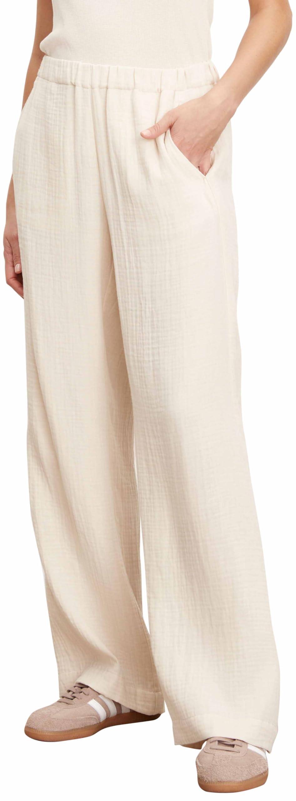 Velvet by Graham Spencer Womens Jerry Cotton Gauze Pants