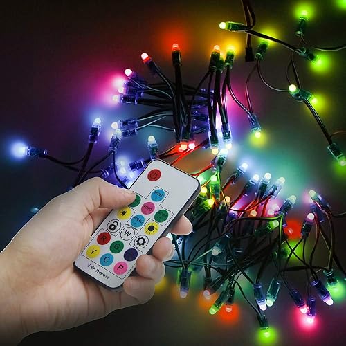 Miniatura 5 de ALITOVE WS2812B WS2811 Controlador LED direccionable RF Remoto inalámbrico Mini Controlador 524V DC para WS2812 WS2811 Color Dream Color Rainbow RGB