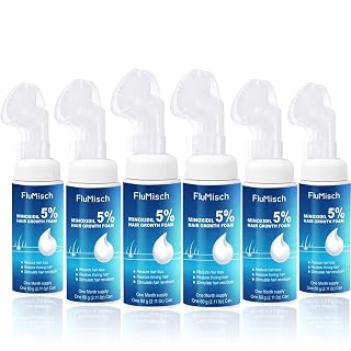 5% Minoxidil Foam for Men, 5% Biotin and 5% Minoxidil Use for Hair Growth, Slows Hair Loss and Promotes Hair Regrowth, 6 Month Supply (6Pcs) - Amazon product rated Grade A