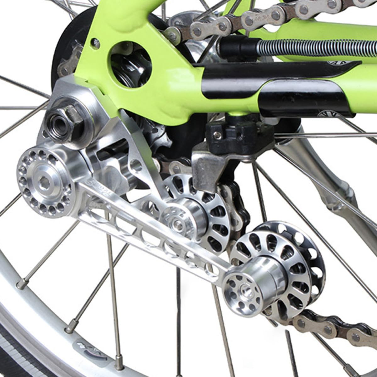 Polea Guía para Bicicleta Plegable, Rueda de Tensión de Cadena