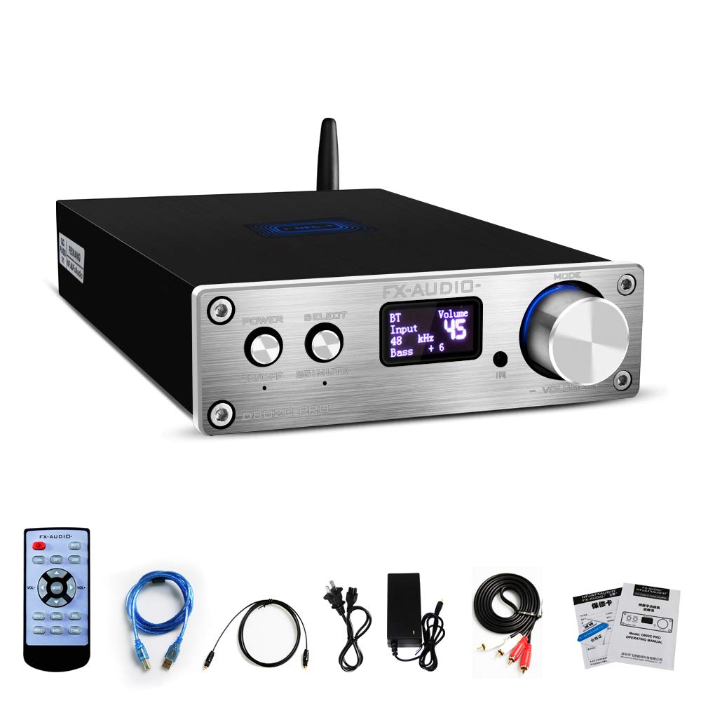 Buy FX AUDIO D802C PRO HiFi Bluetooth DAC Amp Combo 80W 24Bit 192 kHz ...