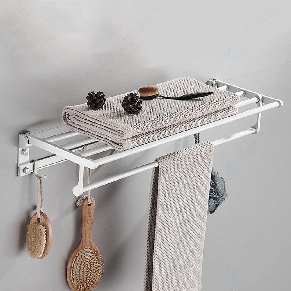 Accessoires de salle de bain organisateur mural en aluminium haut de gamme sans vis