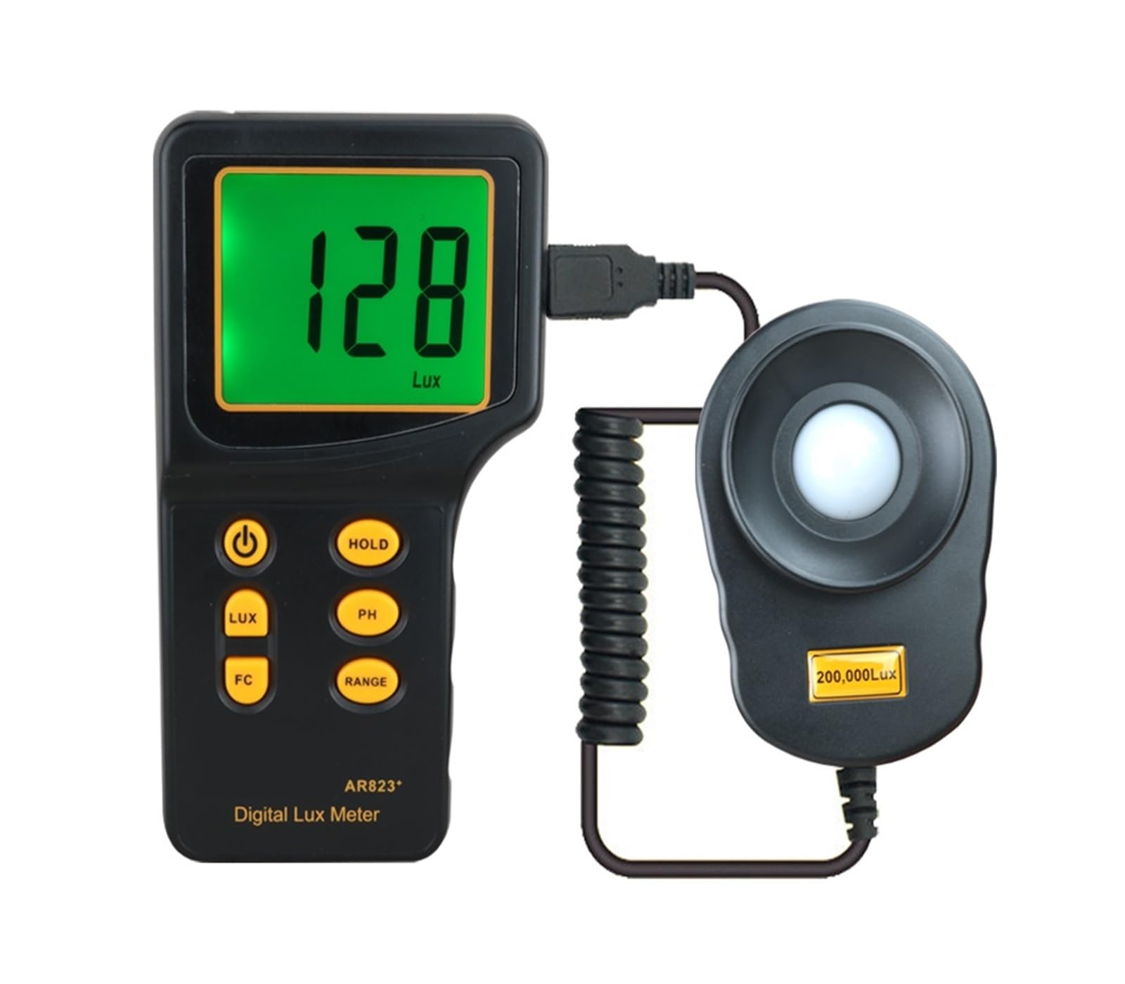 Spectrometers, Digital Luxmeter Light Meter Lux/FC Spectrometer Photometer for Photography Luminometer Illuminometer 200,000 Tools