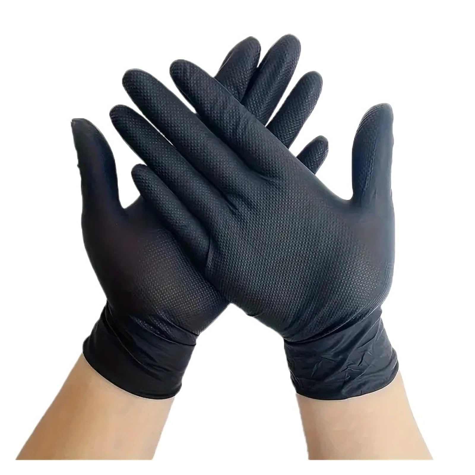 Genérico Guantes de trabajo nitrilo, guantes industriales texturizados for automóviles