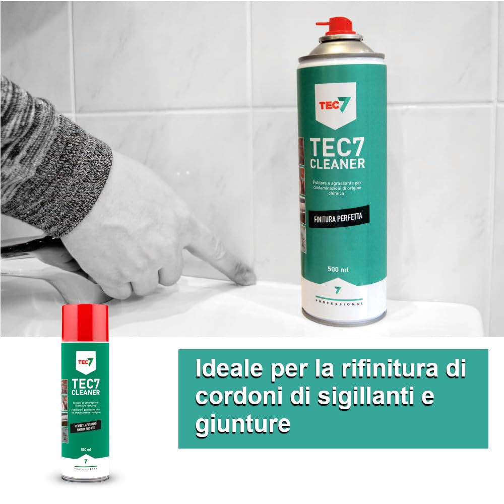 Tec7 Cleaner Detergente Universale 500 ML per Sgrassare, Pulire e Finitura Perfetta delle Cuciture
