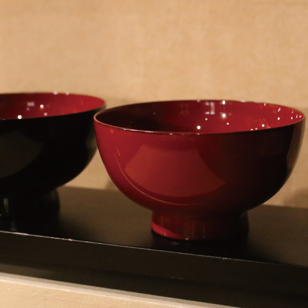 Amazon.co.jp: 輪島塗 夫婦椀 朱・黒内朱 WA6-12 : ホーム＆キッチン