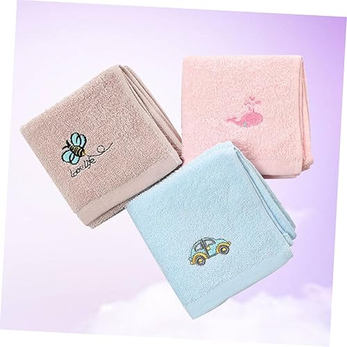 Miniatura 4 de Cabilock 3pcs toallas de cara bordadas toallas de mano toallas toallas de mano paños lindo niño