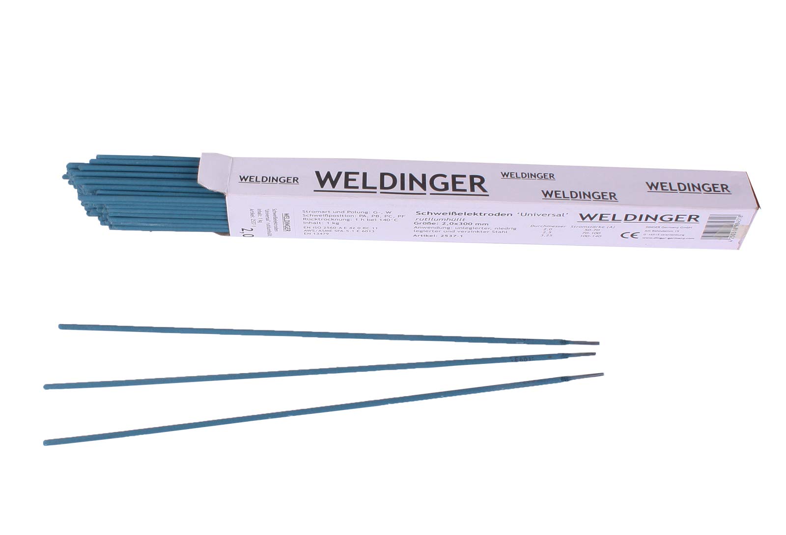 WELDINGER Stabelektroden Universal 2,0x300 mm, 1 kg