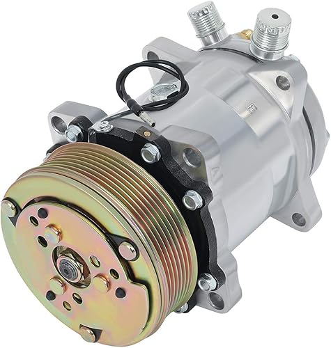 ECCPP Compresor de CA 1985-1990 apto para Jeep CJ7 Cherokee Comanche Wagoneer Wrangler 2.1L AC Compresor con embrague