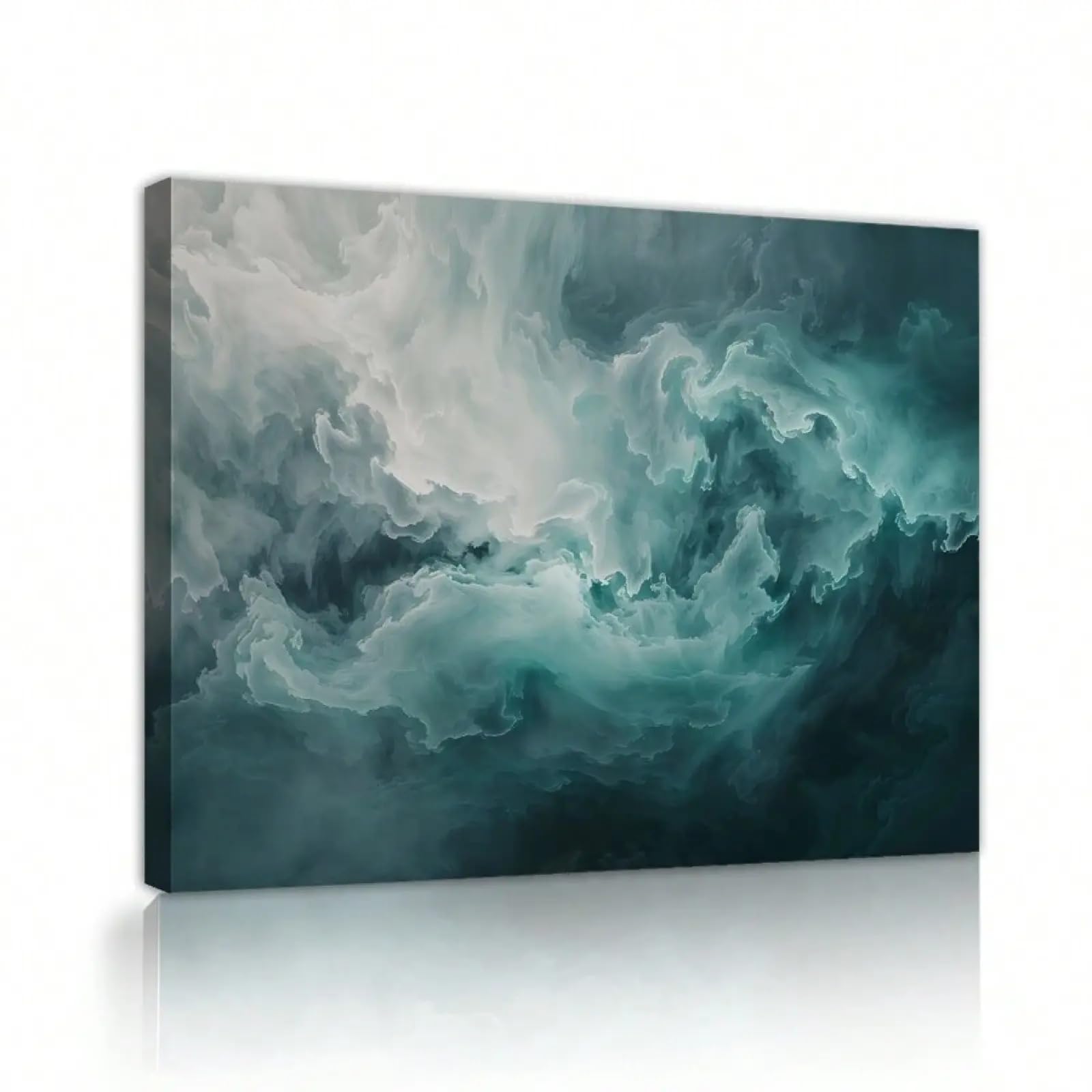 Impressions sur toile nuage bleu et texture de marbre classique art abstrait 50x70cm - 8