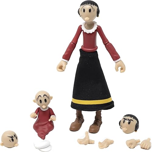 Miniatura 2 de Boss Fight Studio Olive OYL Popeye Classics Wave 1 - Figura de acción altamente articulada con accesorios que incluyen Swee' Pea, falda de tela,