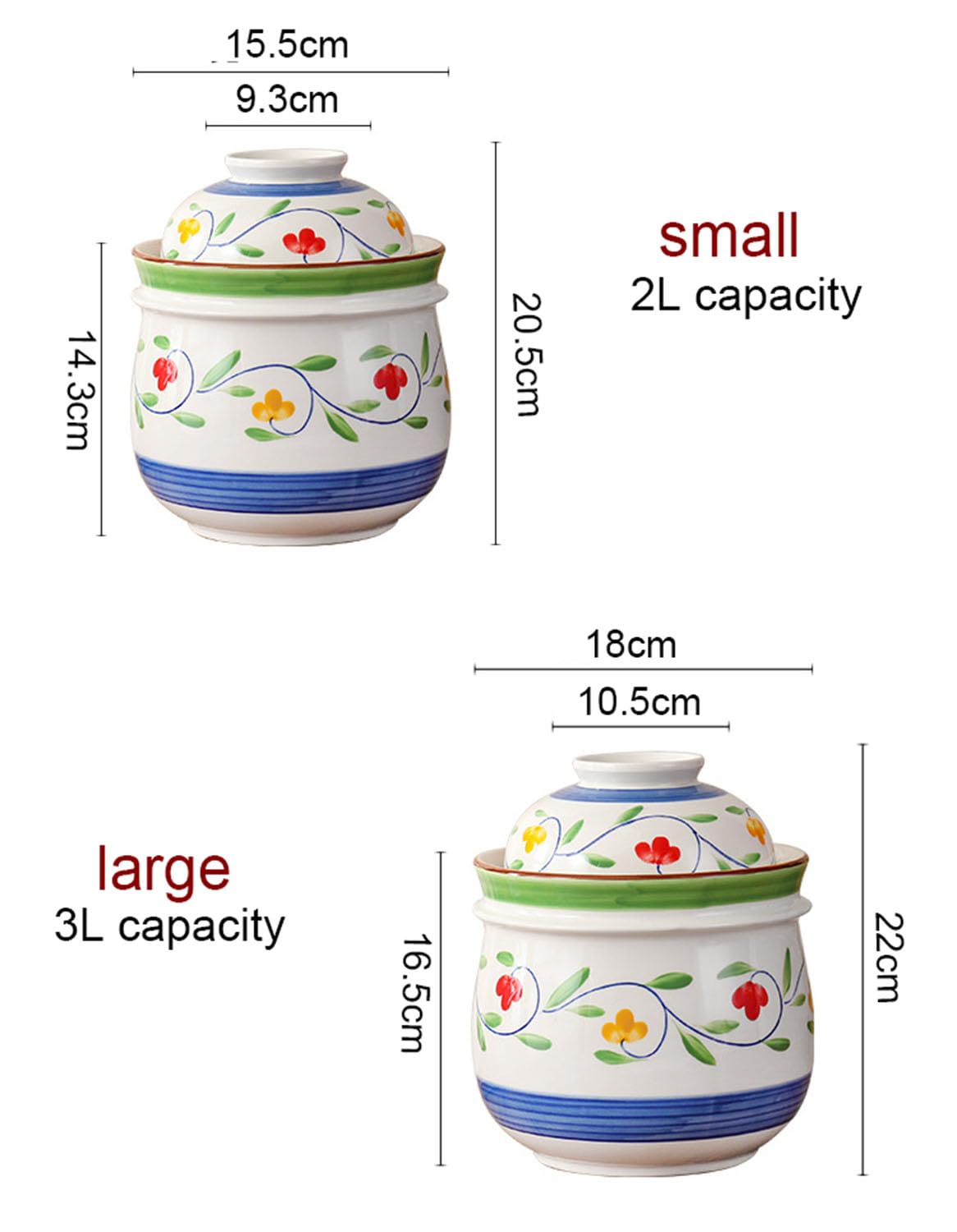 Ceramiczny słoik do kiszenia, fermentacja z uszczelnieniem wodnym kiszenia