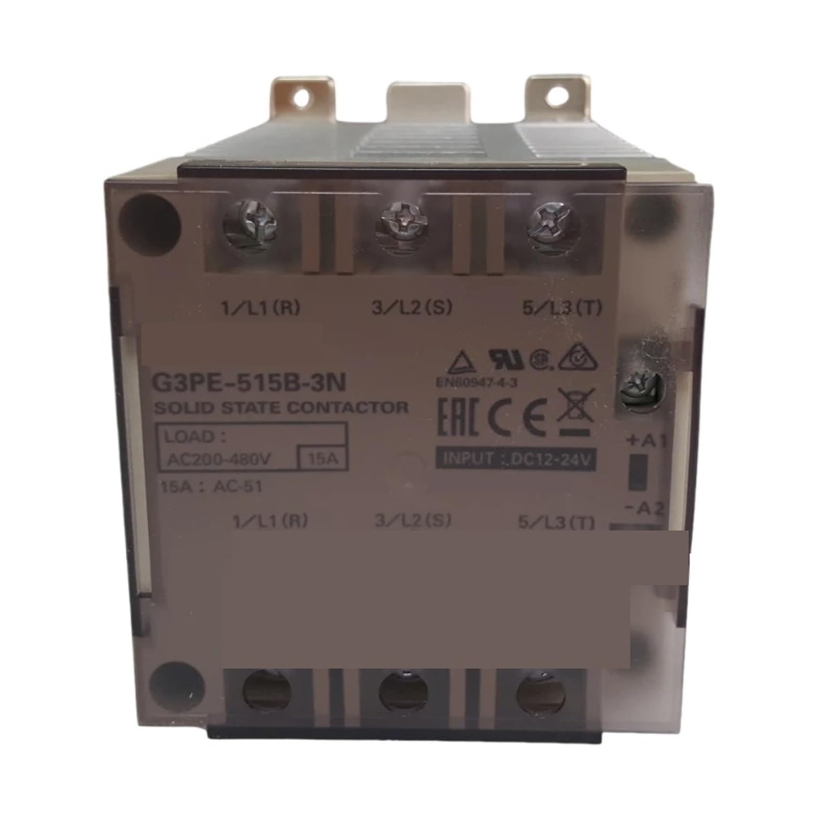G3PE-515B-3N relais statique triphasé 15A tension commande DC12-24V