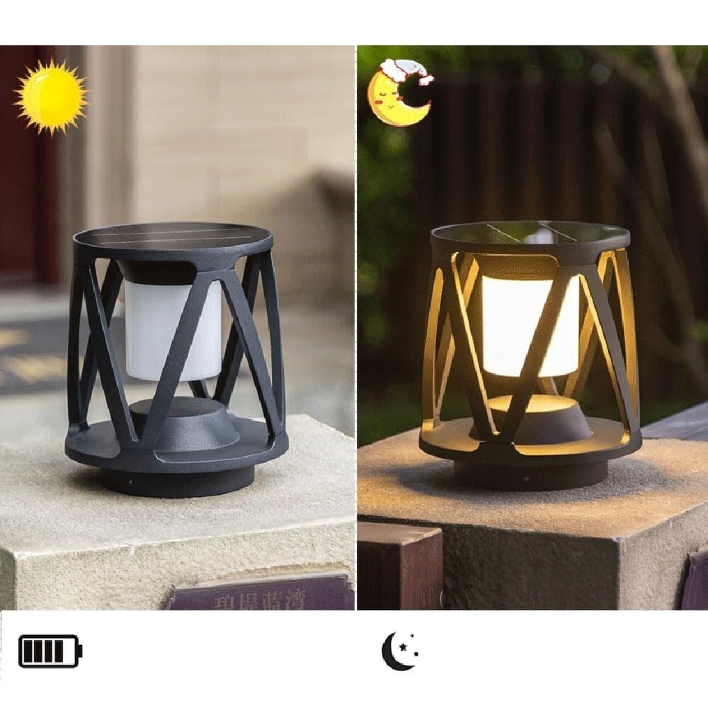 Pfostenleuchten Außenbereich Solar-LED-Pfostenkappenleuchten for den Außenbereich, wasserdichte Aluminium-Gartenlampe, Terrassensäulenleuchte, regensichere Straßenpfostenleuchte, Außensolarleuchten fo