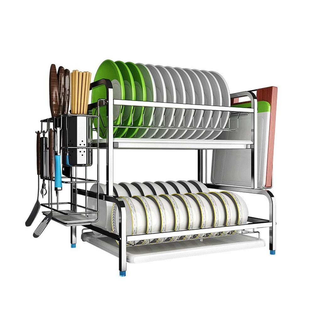 Support de planche à découper et étagère vaisselle robuste en acier inoxydable
