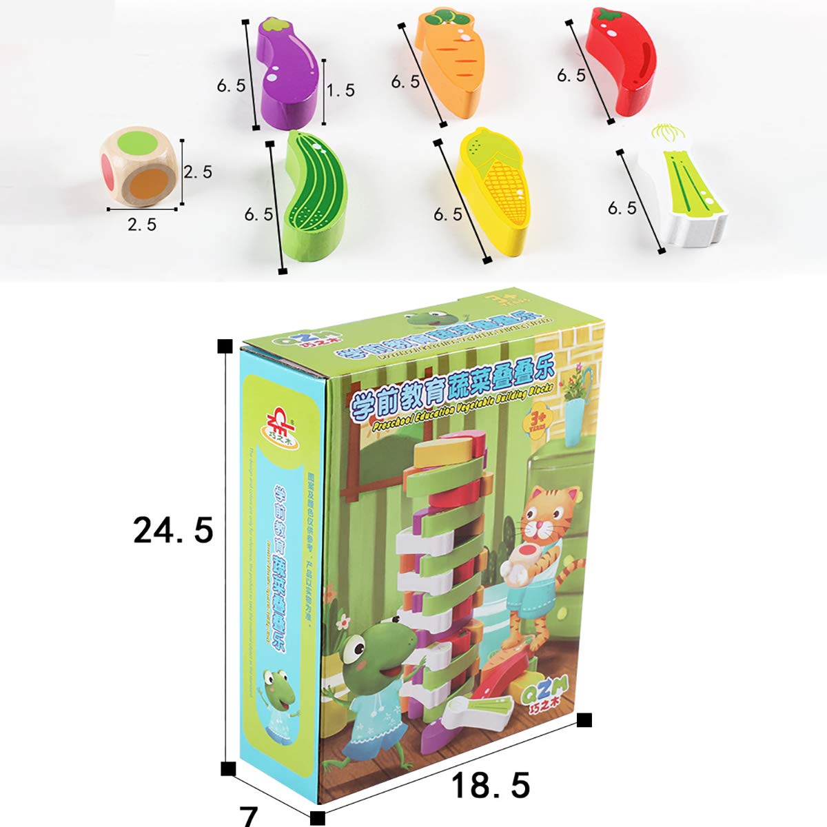 Amazon.co.jp: バランスゲーム クラシック 積み木 ジェンガブロック 