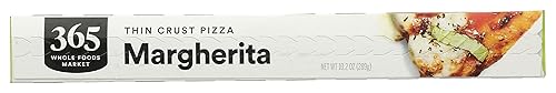 Miniatura 7 de 365 by Whole Foods Market Margherita - Pizza de masa fina, 10.2 onzas