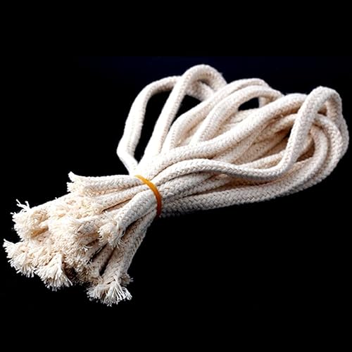 FQTANJU 20 piezas de 1.34 pies (longitud) 14 pulgadas de diámetro de lámpara de aceite de queroseno redondo de algodón quemador para antorchas Tiki,