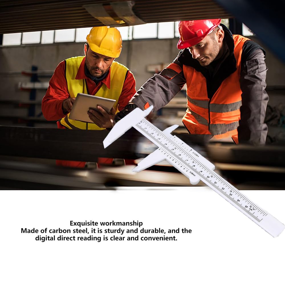 Calibro a Corsoio,Calibro Digitale Mini Strumento di Misurazione del Righello,3 pezzi 150 mm 6 pollici Strumento di Misurazione Della Scala Ad Alta Precisione Doppia Regola Scala Plastica Vernier
