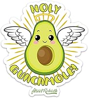 Vista 1 de Holy Guacamole - Adhesivo de 4 pulgadas a prueba de agua - Calcomanía de aguacate - Calcomanías de vinilo, calcomanía para laptop, botella de agua