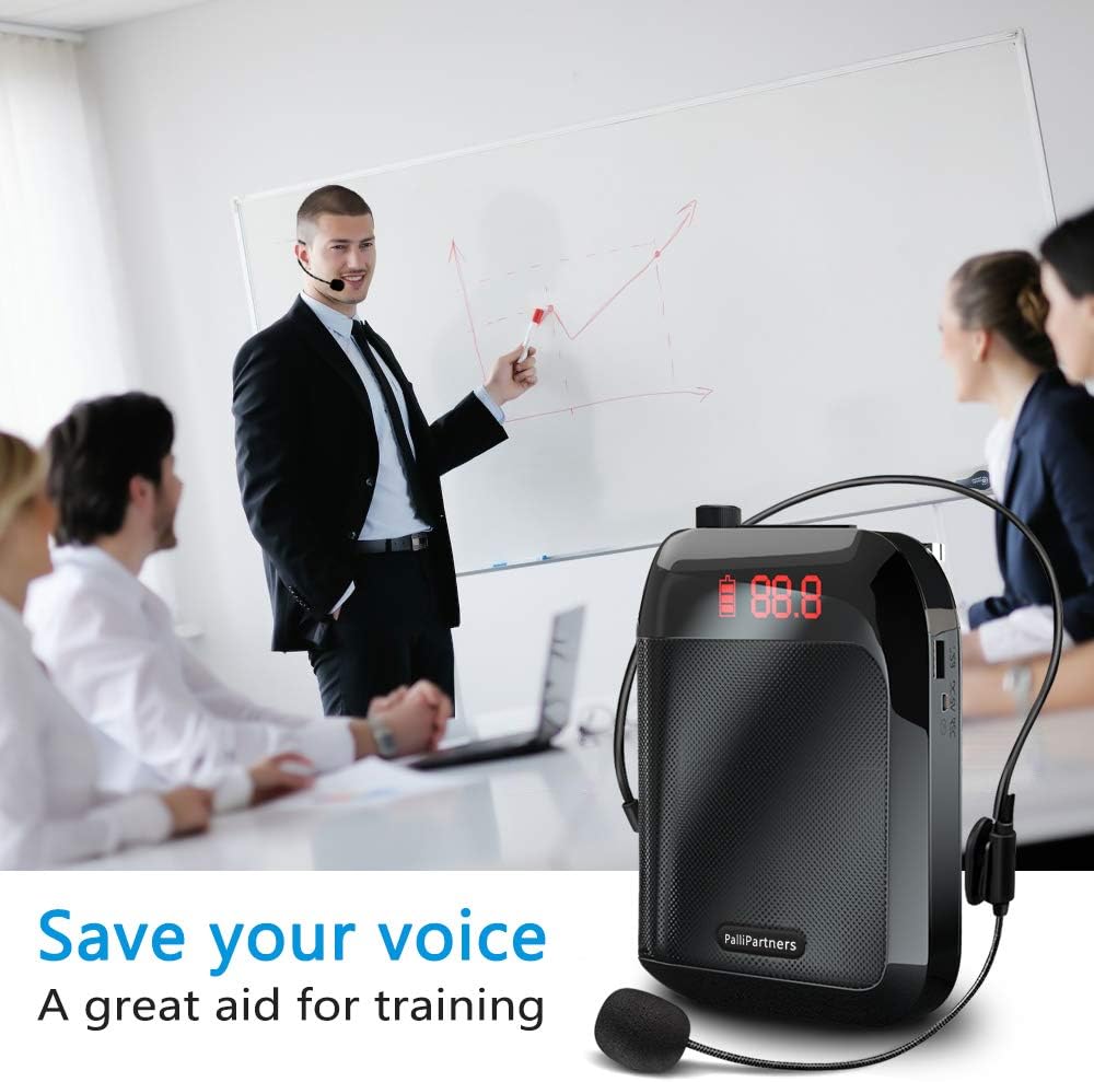 PalliPartners Voice Amplifier showing Bluetooth connectivity with a smartphone