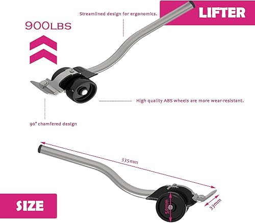 Miniatura 3 de Kit de movimiento deslizante para muebles para superficies alfombradas y duros, mueve muebles pesados rápida y fácilmente, sistema de movimiento 3