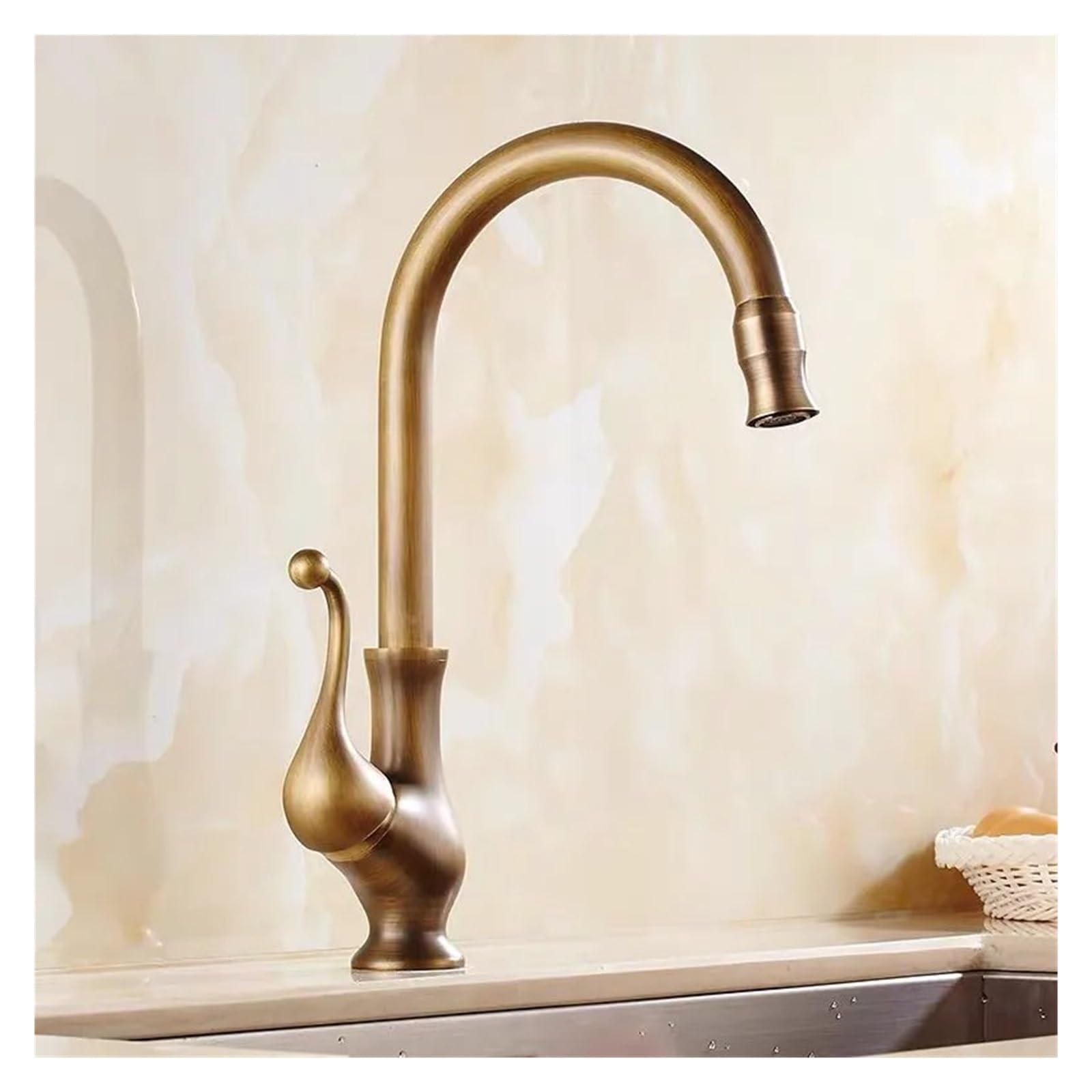 Grifo de lavabo de baño giratorio 360 mezclador montado en cubierta grifos AB 7