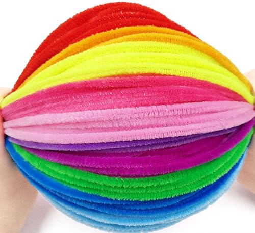 Miniatura 4 de MAGICLULU Varilla de alambre de chenilla, 300 unidades, para bricolaje, con brillantina, limpiador mullido, accesorios de limpieza, accesorios de