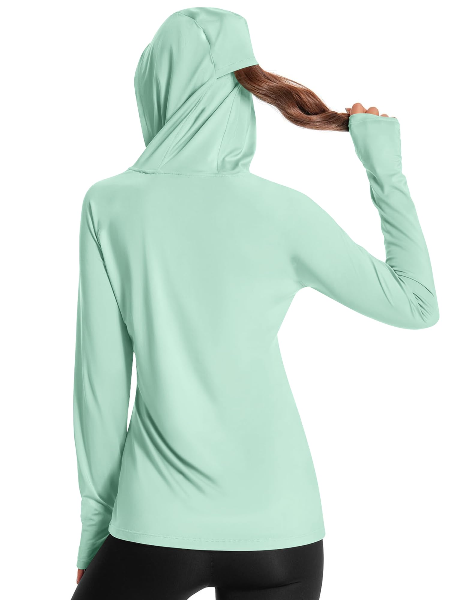 Women's Rash Guard UPF 50+ Sonnenschutz Kurz/Langarm T-Shirts Leichte, schnell trocknende SPF UV Schwimm Shirts