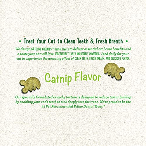 Feline Greenies Dental Treats For Cats Catnip Flavor 2.5 Oz. #TOP5