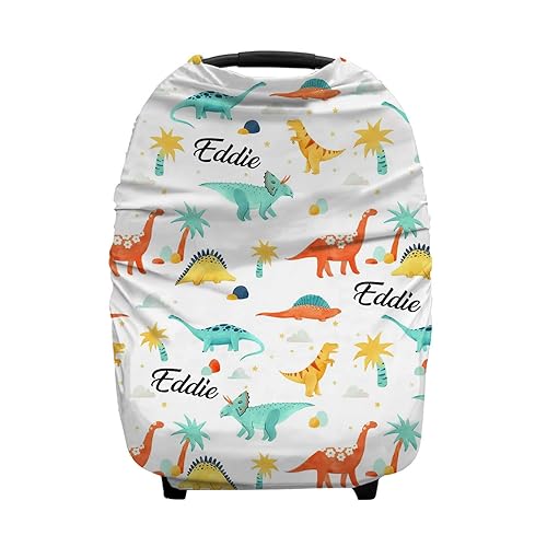 Miniatura 8 de Fundas de asiento de coche de bebé con nombre, funda de lactancia personalizada para bebés, toldo de asiento de automóvil para niños y niñas, funda