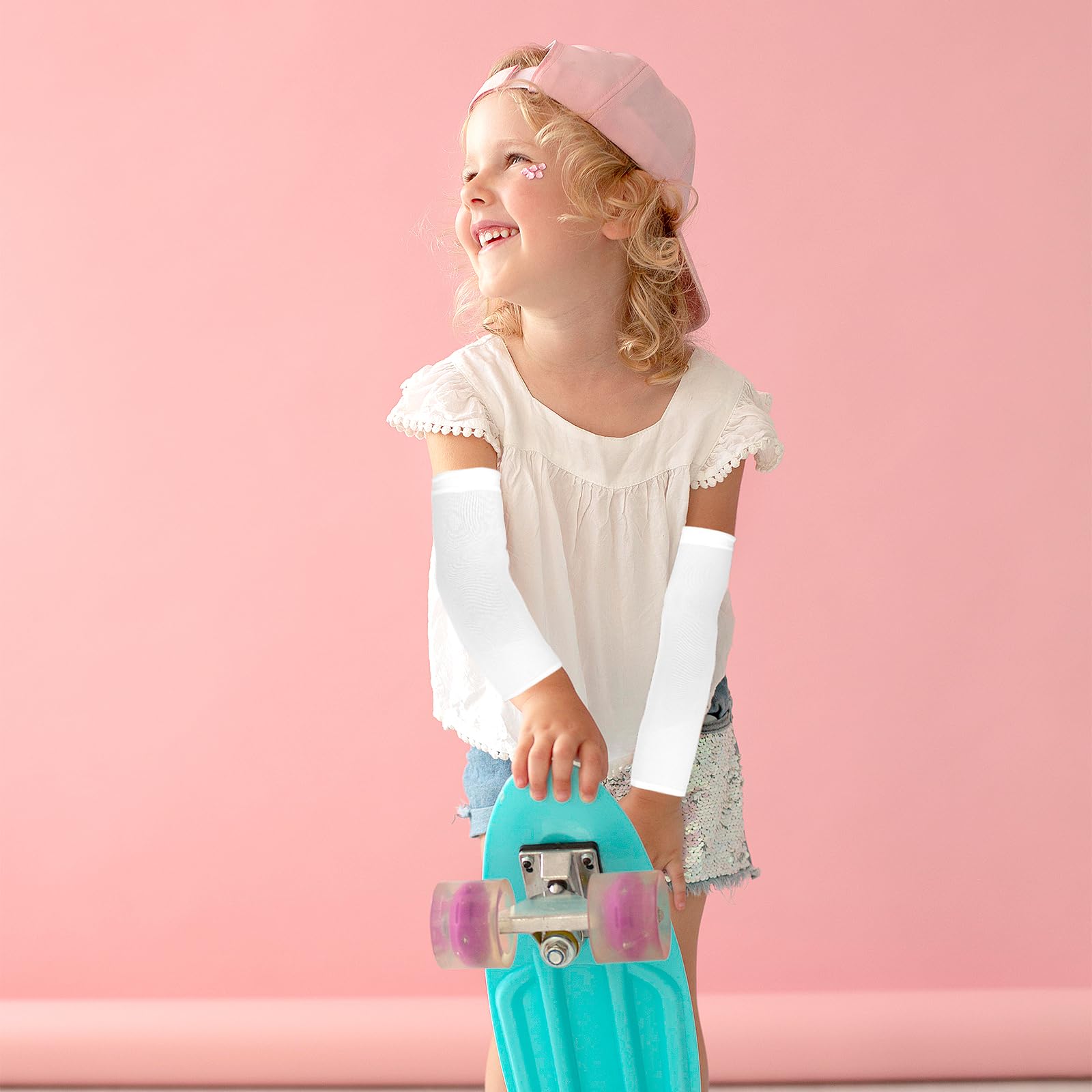 Yolev Mangas de Compresión para Niños y Niñas con Protección Solar UV - 2 Pares