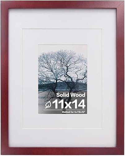 Vista 861 de Egofine Portarretratos de 9 x 12 pulgadas hecho de madera maciza con plexiglás, fotos de 5 x 7/6 x 8 con paspartú o de 9 x 12 pulgadas sin paspartú