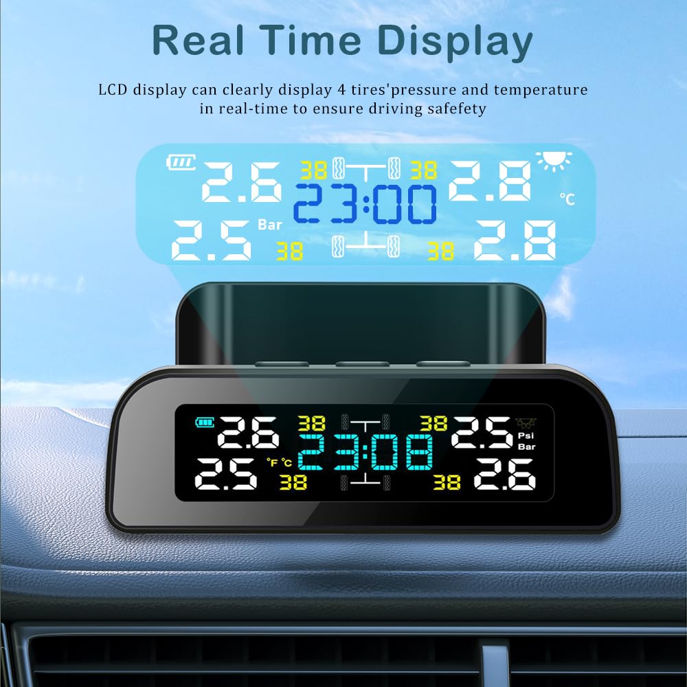 Tpms Sensore Sistema di monitoraggio della Pressione dei Pneumatici for Auto Sensori Esterni della Pressione dei Pneumatici for 4 Ruote Pressione Pneumatici(Internal Sensor)