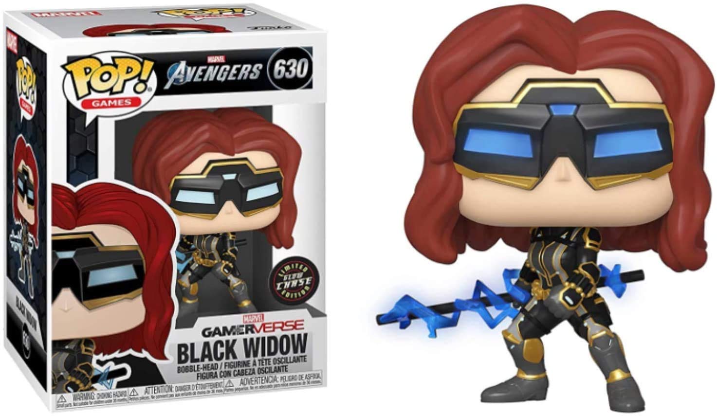 Amazon.com: Black Widow Glow in The Dark Chase Edition #630 Pop
