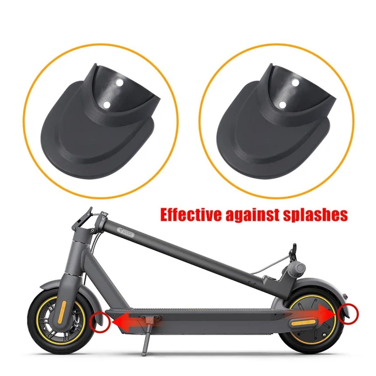 Modifica Supporto Parafango Posteriore Compatibile con NINEBOT Max G30 G30D Scooter Elettrico Supporto Parafango Gancio Parti di Fissaggio(Max G30 Red)