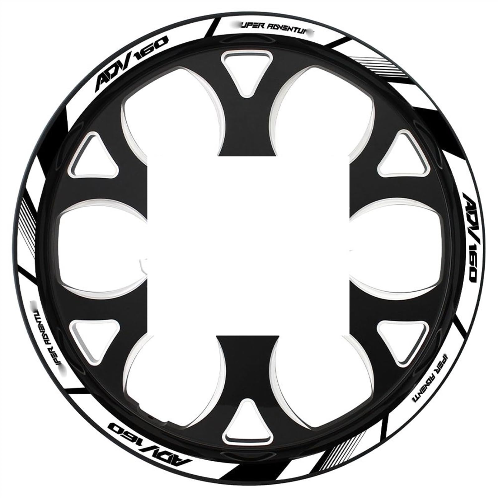 Applique Reflective Motorcycle Wheel Sticker Hub Decals Rim Stripe Tape for ADV160 Adv 160 ADV160(A1)