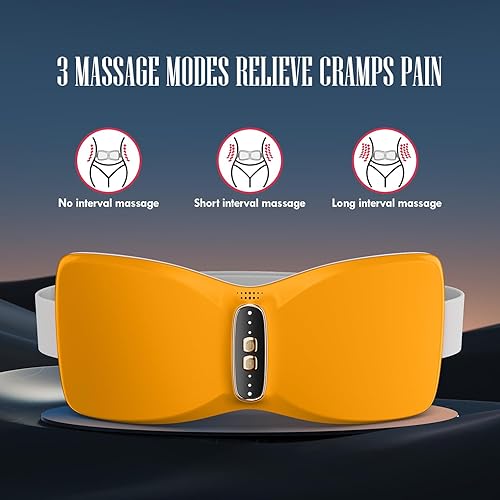 Miniatura 3 de Almohadilla térmica inalámbrica portátil para calambres, almohadilla térmica eléctrica de calentamiento rápido con 3 niveles de calor y 3 modos de