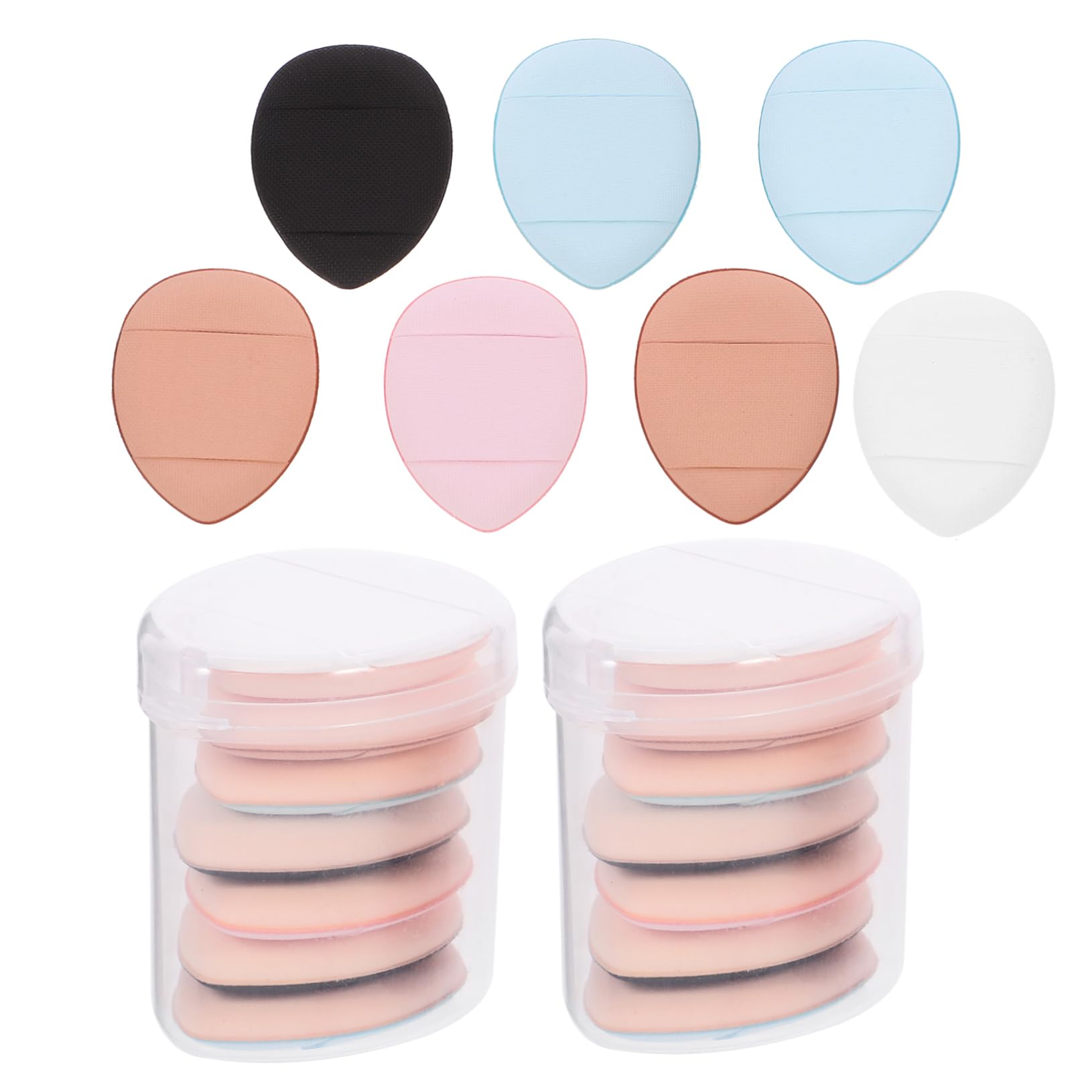Baluue Mini Powder Per Spugnetta Finger Puff Per e Cosmetici Diverse Colorazioni Per e