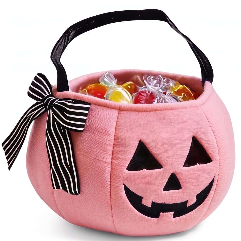 Halloween Pumpkin Bucket, Small Orange Basket