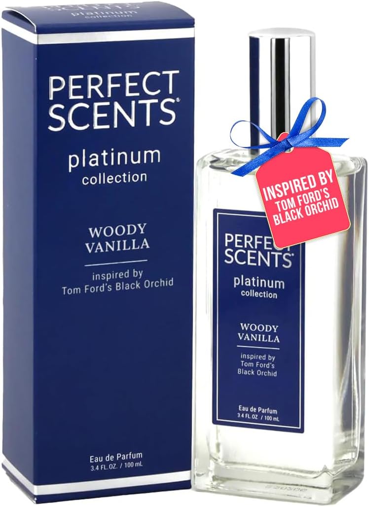 Perfect Scents Fragrances | Inspired by Tom Ford’s Black Orchid | Platinum Collection | Woody Vanilla | Unisex Eau de Parfum | Vegan, Paraben & Phthalate Free | Never Tested on Animals | 3.4 Fl Oz