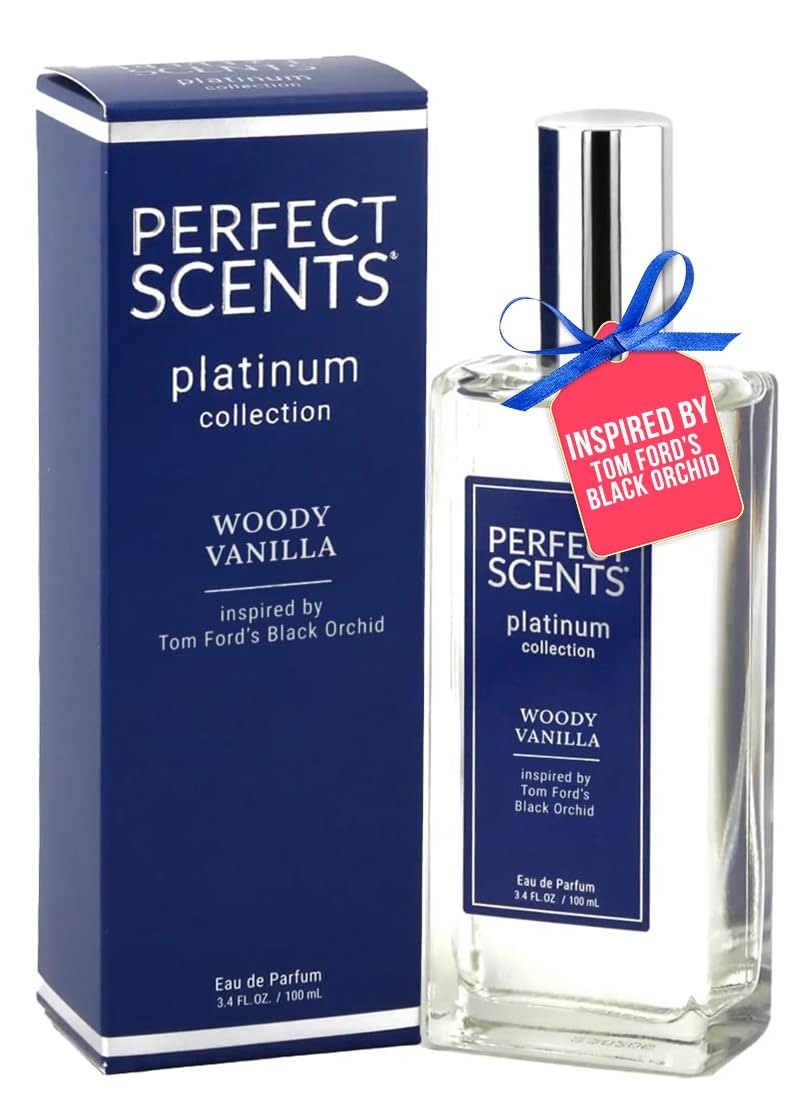 Perfect Scents Fragrances | Inspired by Tom Ford’s Black Orchid | Platinum Collection | Woody Vanilla | Unisex Eau de Parfum | Vegan, Paraben & Phthalate Free | Never Tested on Animals | 3.4 Fl Oz