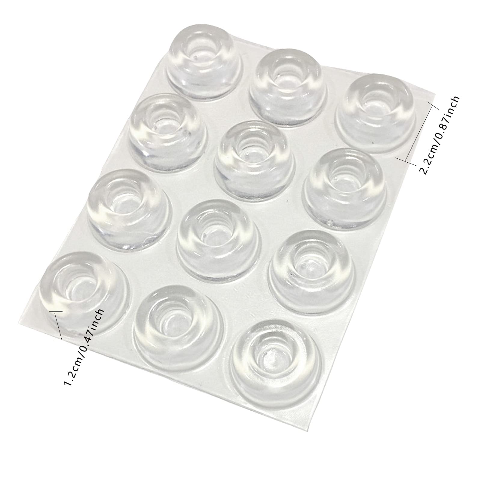 Elastische Buffer Transparant Rond Diameter 20 Mm X Dikte 2 Mm Meubelbuffer Rubberen Voetjes Zelfklevend Beschermbuffer Aanslagdempers 25 Stuks Siliconen Buffers 664871592