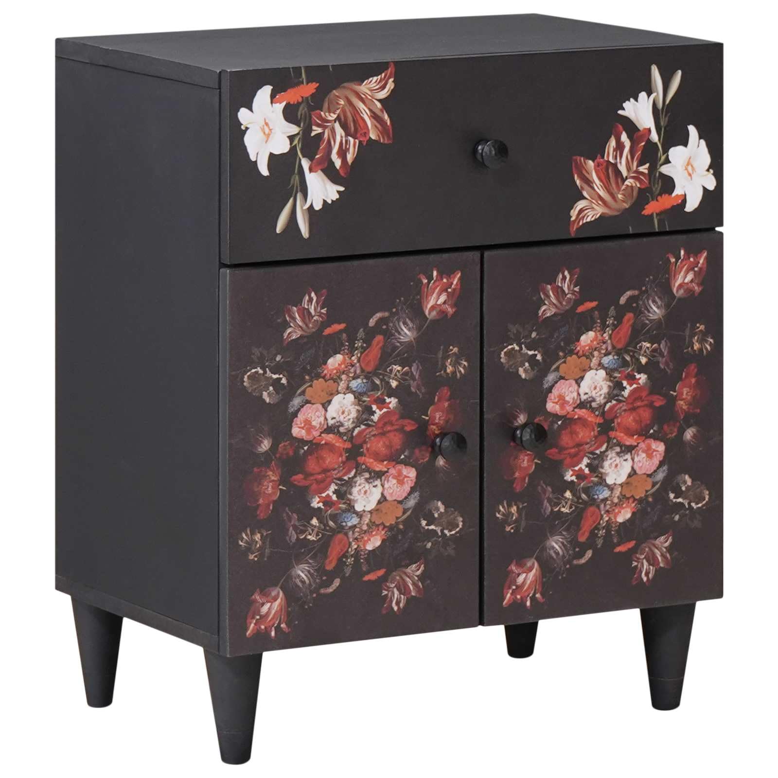 Table de Nuit Vintage Multicolore pour Chambre Cosy