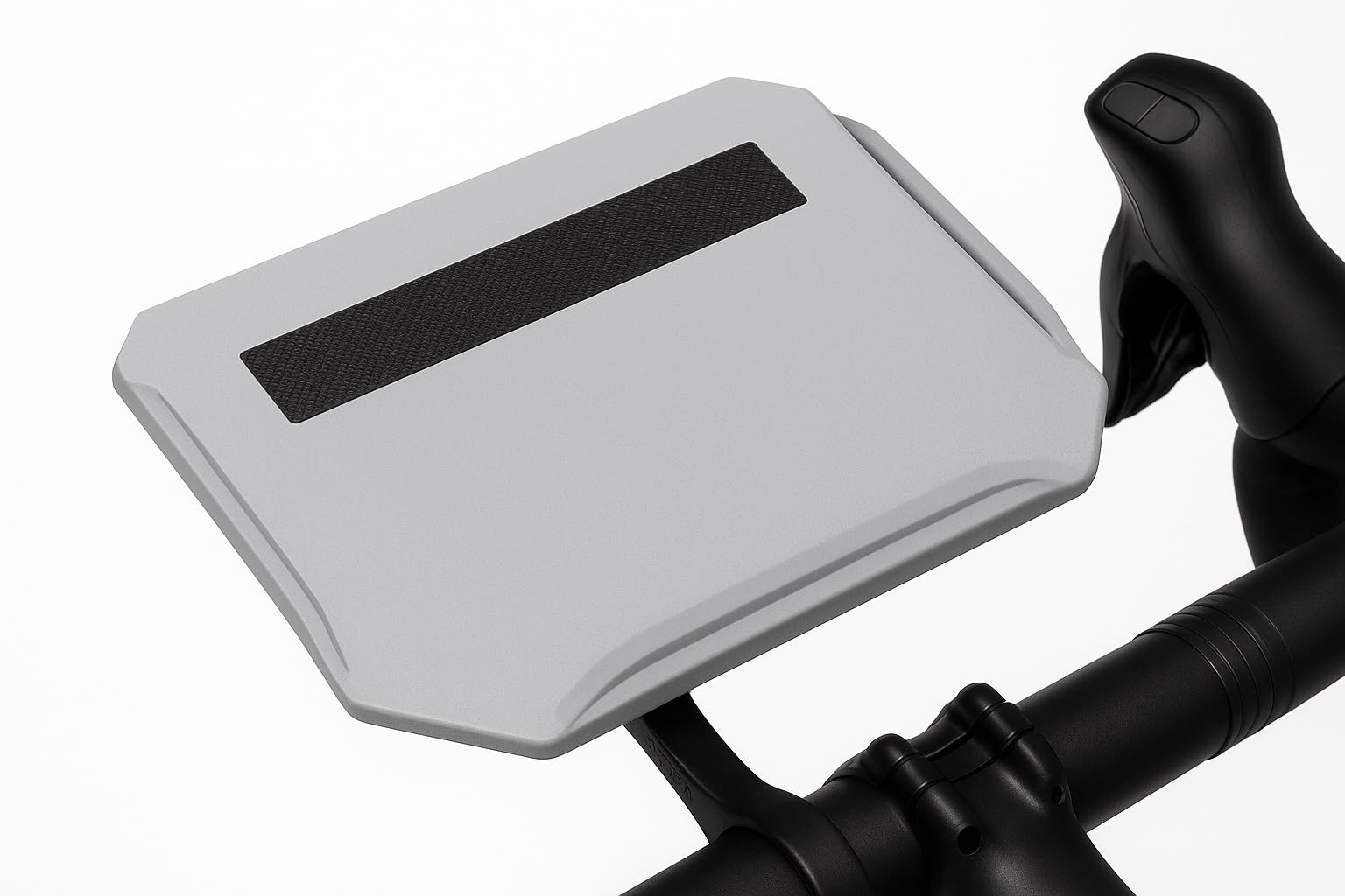 Indoor Bike Trainer Tray - Large - With Edges - Compatible with Garmin - Grey