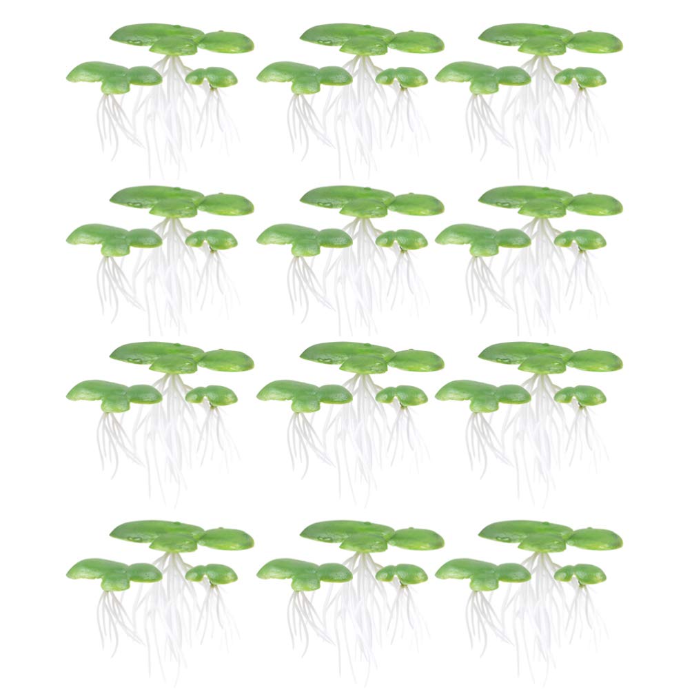 36 Piezas de Plantas Artificiales de Acuario Plantas de Agua de Plástico Peceras Plantas Flotantes Decoraciones de de Agua Decoración para El Patio Al Aire Estanque